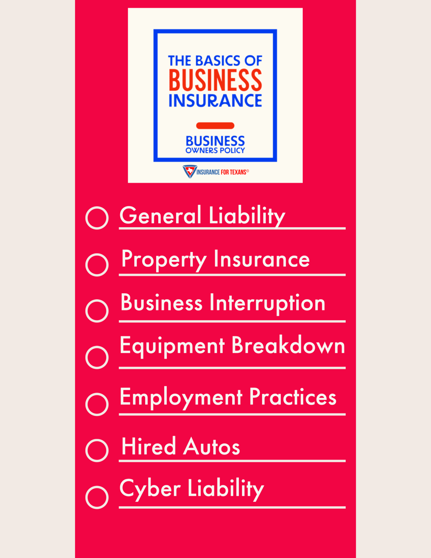 A Business Owner's Policy will have several types of coverage included