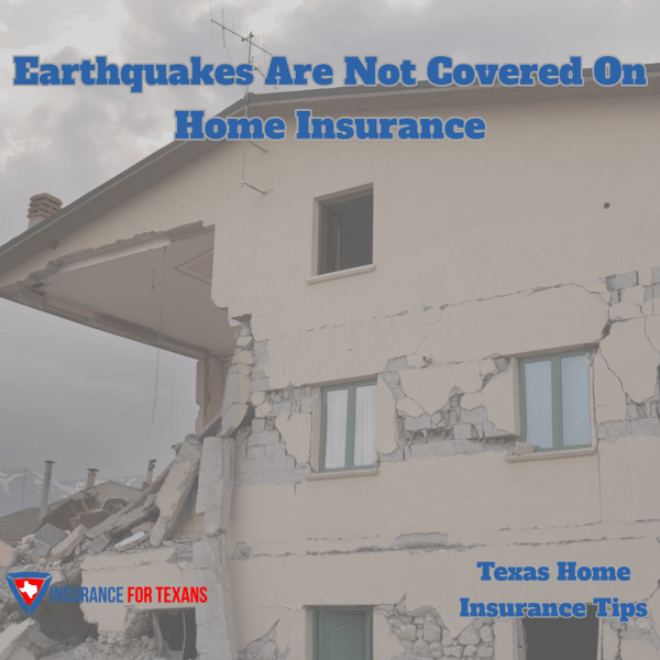 Earthquakes Are Not Covered On Home Insurance