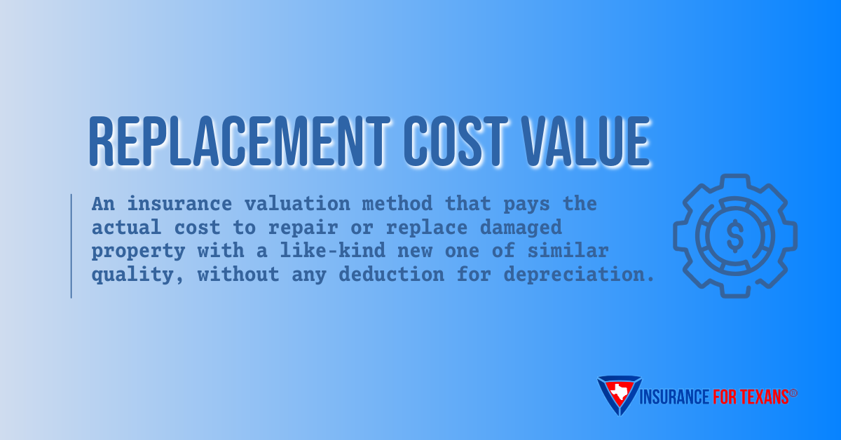 What is Replacement Cost Valuation?