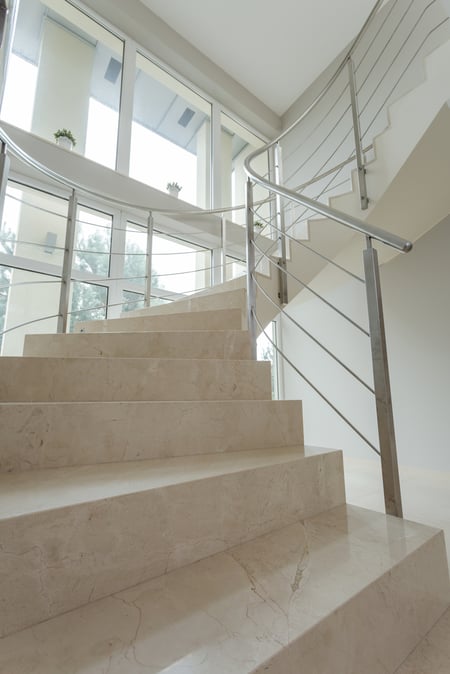 Marble stairs can change the home insurance requirements