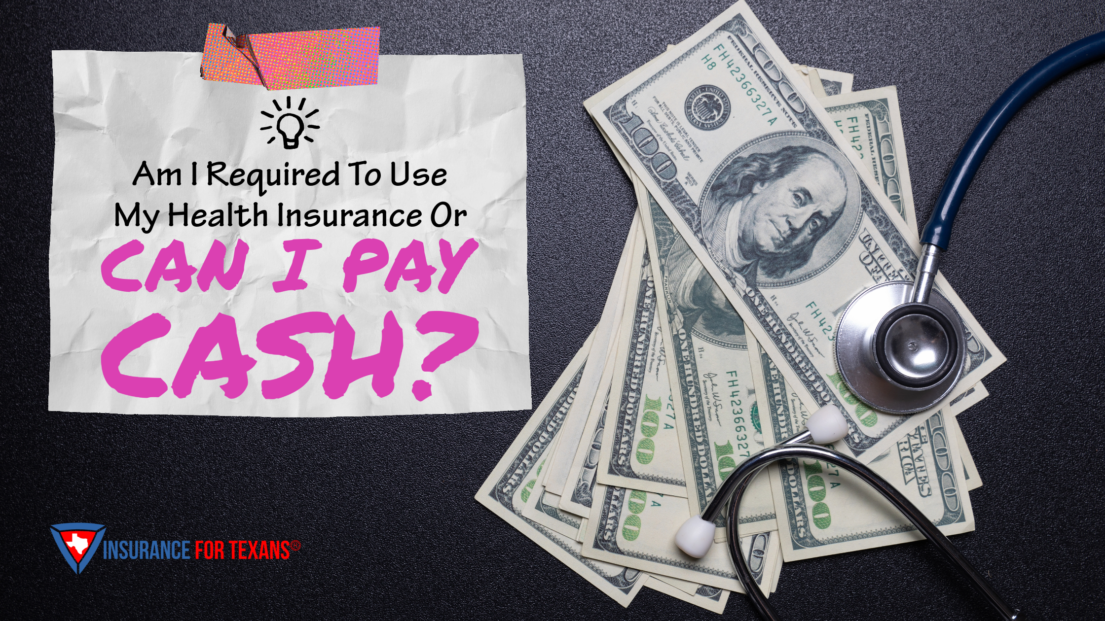 Am I Required To Use My Health Insurance Or Can I Pay Cash?