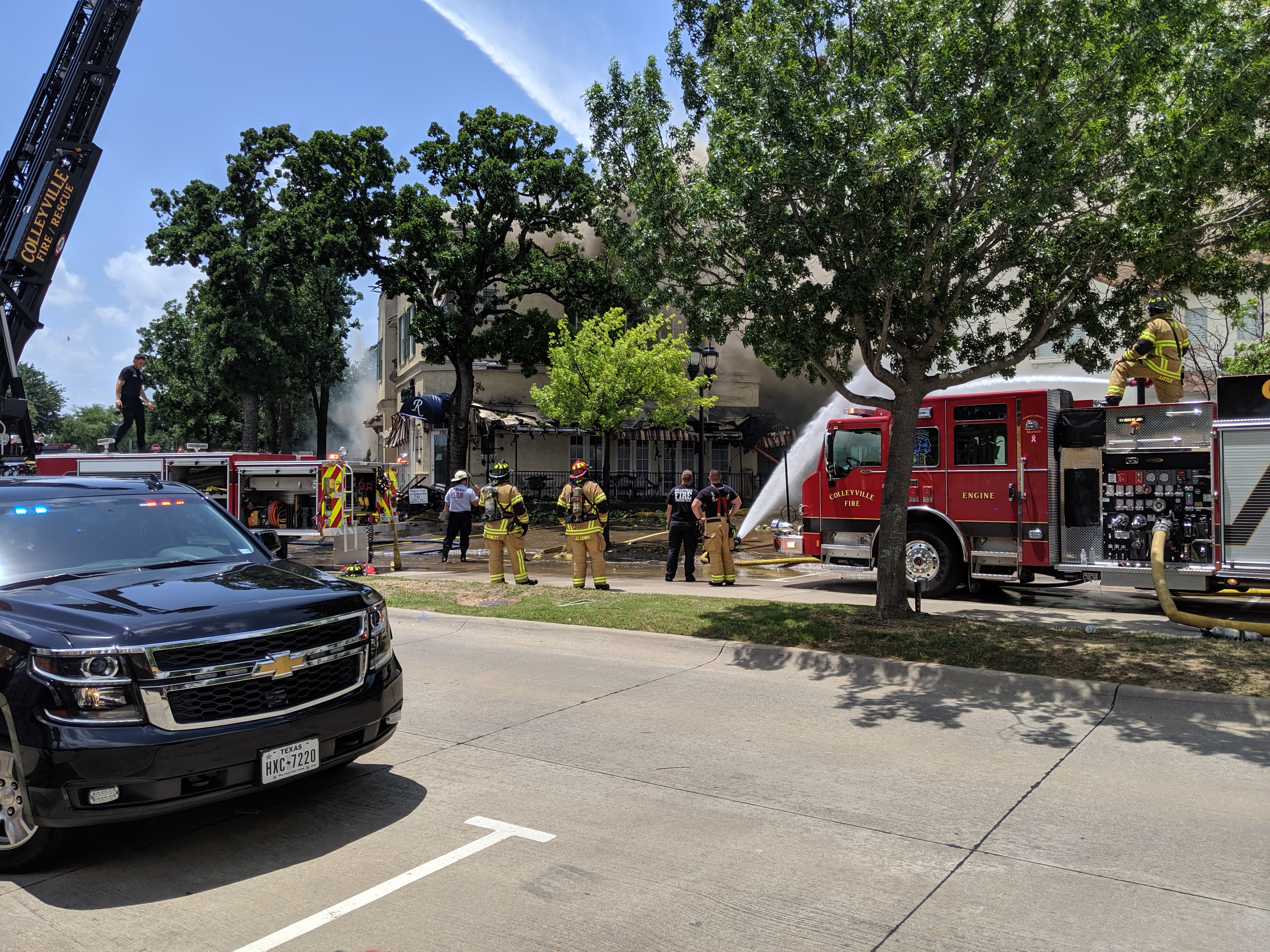 Colleyville Fire Department Working Blaze